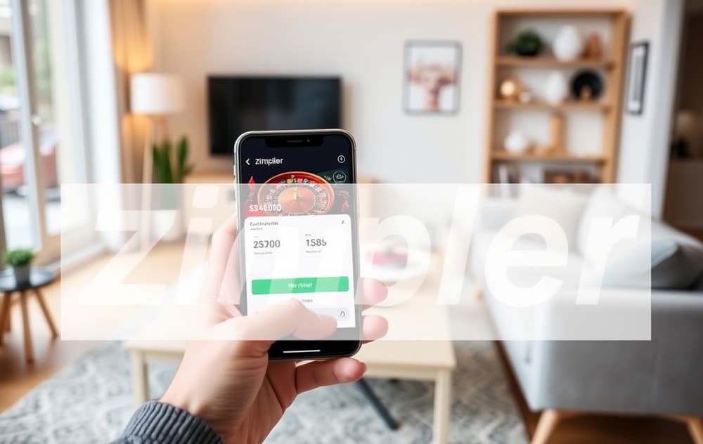 Mobil med Zimpler-betaling på et nettcasino