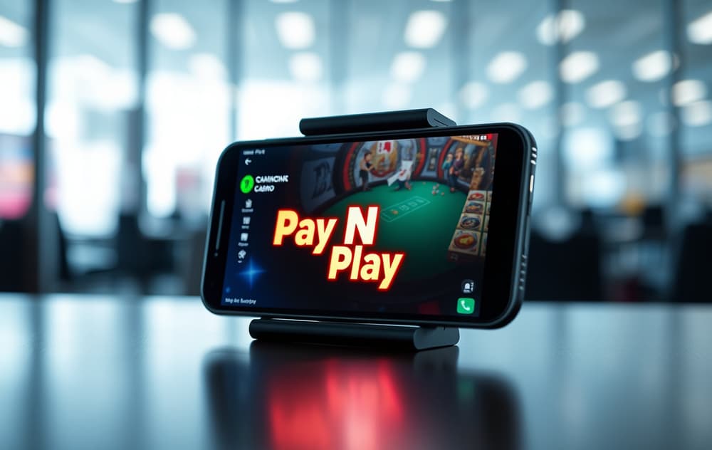 Mobiltelefon med casino uten registrering i spill.