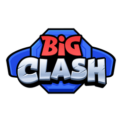 BigClash – casinologo med blå og hvit stil